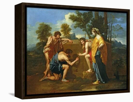 Arcadian Shepherds-Nicolas Poussin-Framed Premier Image Canvas