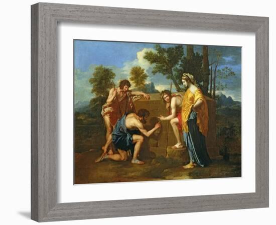 Arcadian Shepherds-Nicolas Poussin-Framed Giclee Print