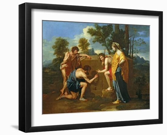 Arcadian Shepherds-Nicolas Poussin-Framed Giclee Print