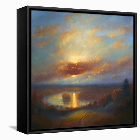 Arcadian Thames, 2014 the View, Petersham Meadow-Lee Campbell-Framed Premier Image Canvas