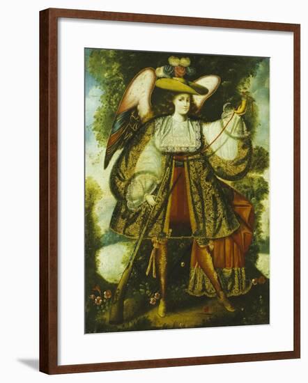 Arcangel Con Arcabuz Y, Cuzco School, 18th Century-null-Framed Giclee Print