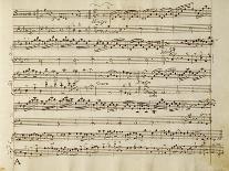 Music Score of Sonatas for Violin, Violone and Harpsichord, Op V, Allegro-Grave-Arcangelo Corelli-Premier Image Canvas