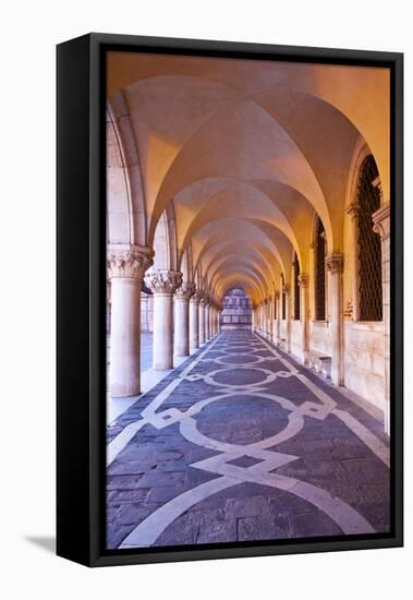 Arch at San Marcos Square at Night, Venice, Italy-Terry Eggers-Framed Premier Image Canvas