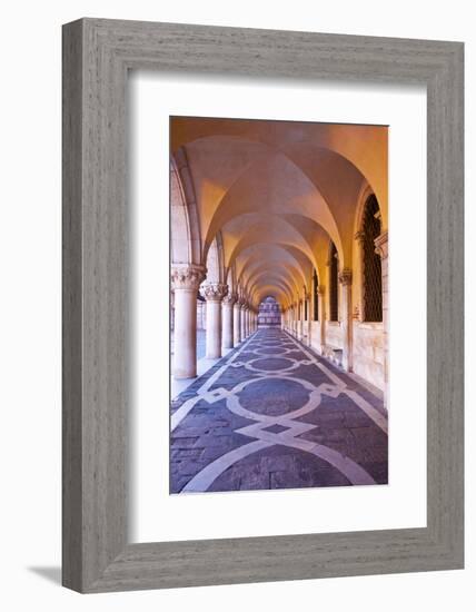 Arch at San Marcos Square at Night, Venice, Italy-Terry Eggers-Framed Photographic Print