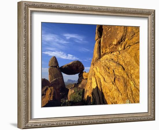 Arch at Sunrise, Grapevine Hills, Big Bend National Park, Texas, USA-Scott T^ Smith-Framed Photographic Print