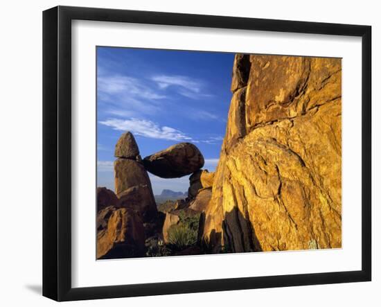 Arch at Sunrise, Grapevine Hills, Big Bend National Park, Texas, USA-Scott T^ Smith-Framed Photographic Print