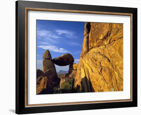 Arch at Sunrise, Grapevine Hills, Big Bend National Park, Texas, USA-Scott T^ Smith-Framed Photographic Print