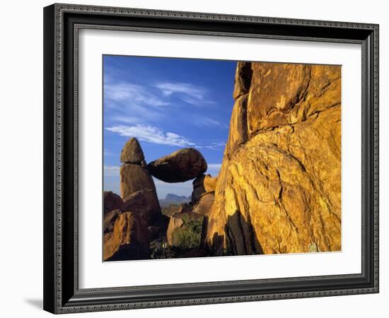 Arch at Sunrise, Grapevine Hills, Big Bend National Park, Texas, USA-Scott T^ Smith-Framed Photographic Print