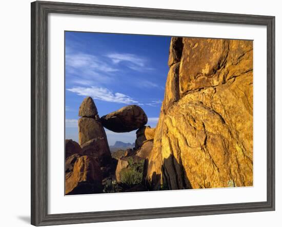 Arch at Sunrise, Grapevine Hills, Big Bend National Park, Texas, USA-Scott T^ Smith-Framed Photographic Print