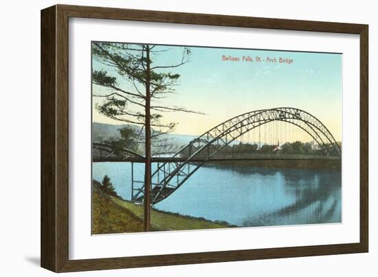 Arch Bridge, Bellows Falls, Vermont-null-Framed Art Print