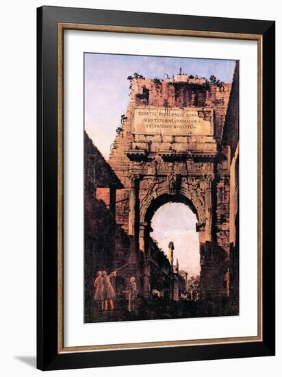 Arch If Titus, Rome-Canaletto-Framed Art Print