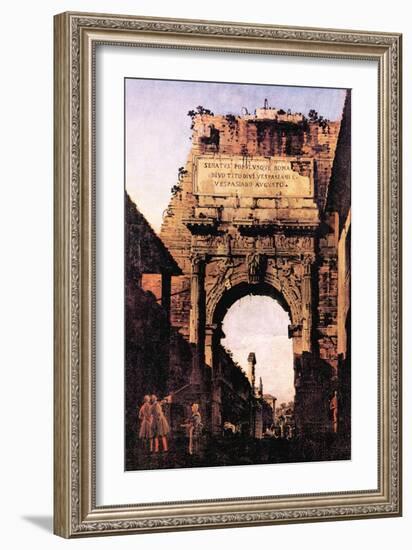 Arch If Titus, Rome-Canaletto-Framed Art Print