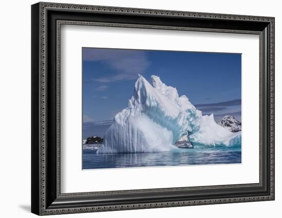 Arch in Iceberg, Cierva Cove, Antarctica, Polar Regions-Michael Nolan-Framed Photographic Print