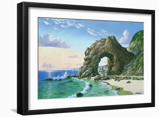 Arch Near Topanga Beach 1905-Eduardo Camoes-Framed Giclee Print