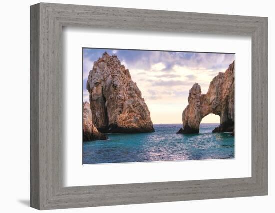 Arch of Cabo San Lucas, Mexico-George Oze-Framed Photographic Print