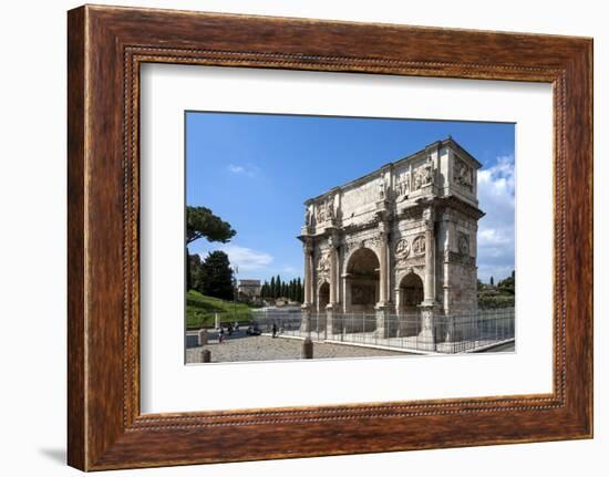 Arch of Constantine, Arch of Titus Beyond, Ancient Roman Forum, Rome, Lazio, Italy-James Emmerson-Framed Photographic Print