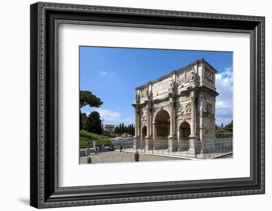 Arch of Constantine, Arch of Titus Beyond, Ancient Roman Forum, Rome, Lazio, Italy-James Emmerson-Framed Photographic Print