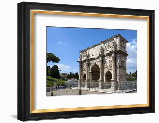 Arch of Constantine, Arch of Titus Beyond, Ancient Roman Forum, Rome, Lazio, Italy-James Emmerson-Framed Photographic Print