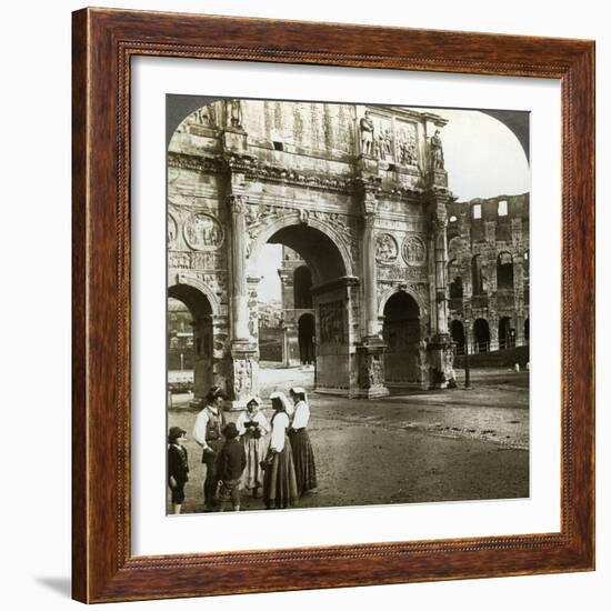 Arch of Constantine, Rome, Italy-Underwood & Underwood-Framed Photographic Print