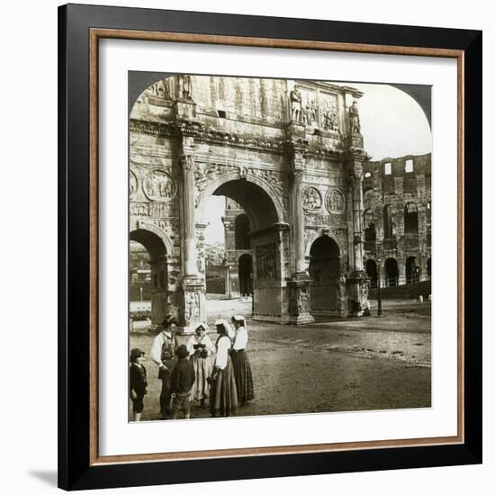 Arch of Constantine, Rome, Italy-Underwood & Underwood-Framed Photographic Print