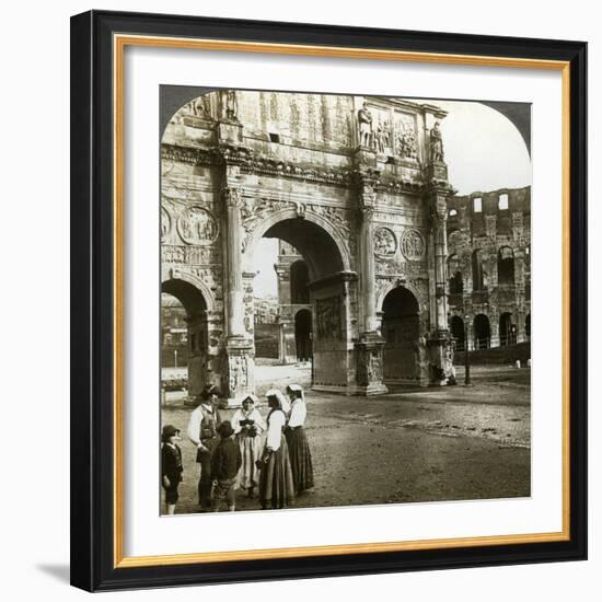 Arch of Constantine, Rome, Italy-Underwood & Underwood-Framed Photographic Print