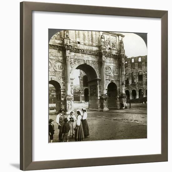 Arch of Constantine, Rome, Italy-Underwood & Underwood-Framed Photographic Print