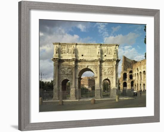 Arch of Hadrian and Constantine in Rome-Roman architecture-Framed Photographic Print