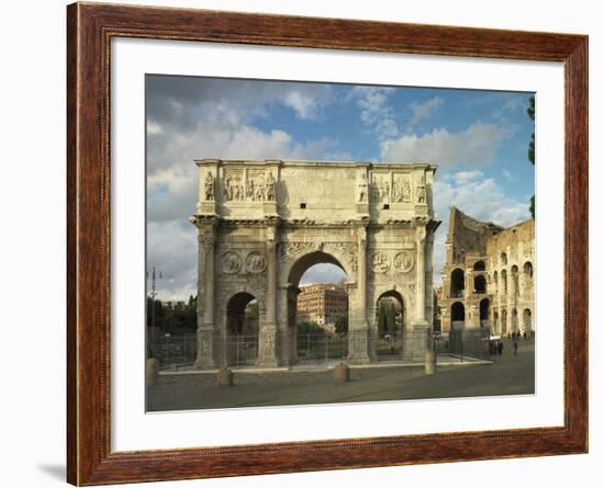 Arch of Hadrian and Constantine in Rome-Roman architecture-Framed Photographic Print