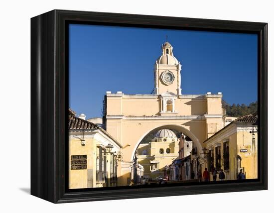 Arch of Santa Catalina, Antigua, UNESCO World Heritage Site, Guatemala, Central America-Ben Pipe-Framed Premier Image Canvas