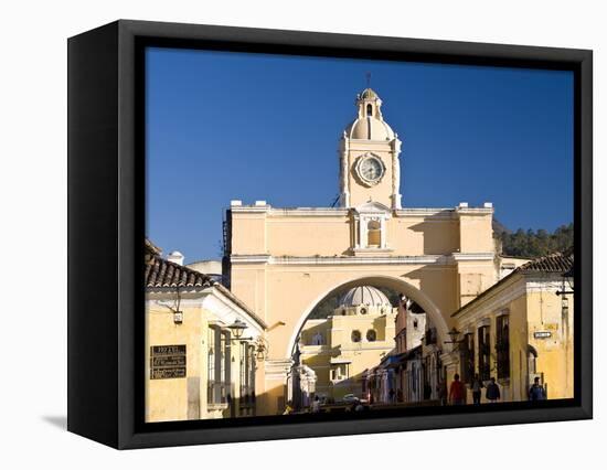 Arch of Santa Catalina, Antigua, UNESCO World Heritage Site, Guatemala, Central America-Ben Pipe-Framed Premier Image Canvas