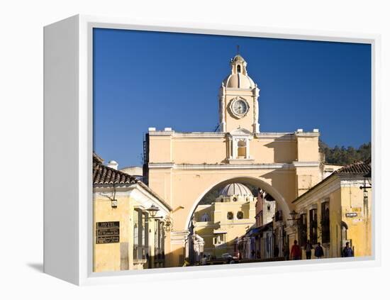 Arch of Santa Catalina, Antigua, UNESCO World Heritage Site, Guatemala, Central America-Ben Pipe-Framed Premier Image Canvas