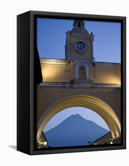 Arch of Santa Catalina, Antigua, UNESCO World Heritage Site, Guatemala, Central America-Ben Pipe-Framed Premier Image Canvas