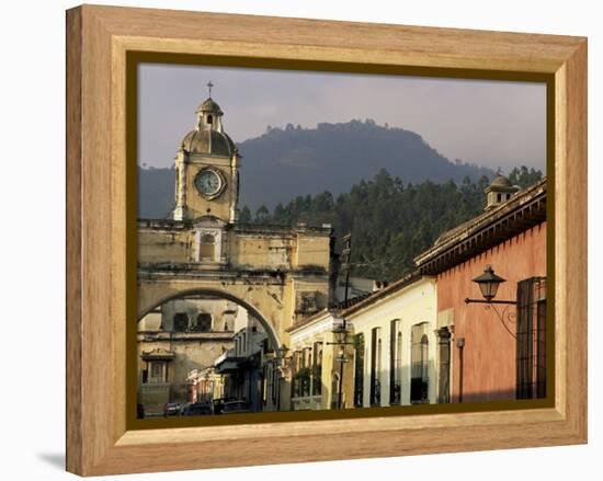Arch of Santa Catalina, Dating from 1609, Antigua, Unesco World Heritage Site, Guatemala-Upperhall-Framed Premier Image Canvas