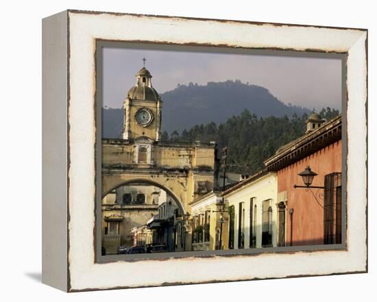 Arch of Santa Catalina, Dating from 1609, Antigua, Unesco World Heritage Site, Guatemala-Upperhall-Framed Premier Image Canvas