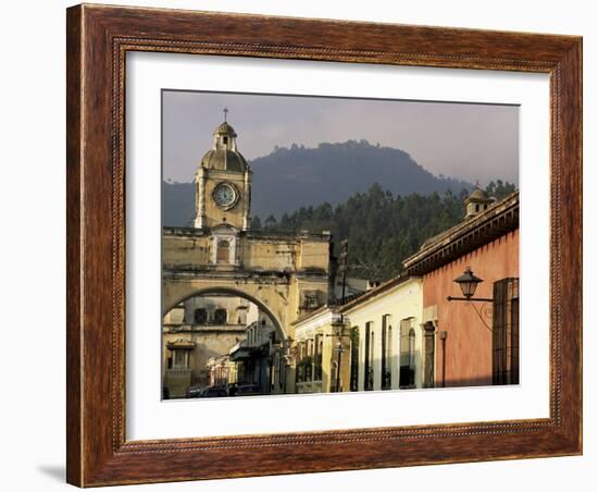 Arch of Santa Catalina, Dating from 1609, Antigua, Unesco World Heritage Site, Guatemala-Upperhall-Framed Photographic Print