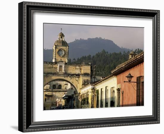 Arch of Santa Catalina, Dating from 1609, Antigua, Unesco World Heritage Site, Guatemala-Upperhall-Framed Photographic Print