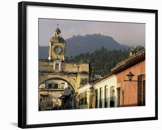 Arch of Santa Catalina, Dating from 1609, Antigua, Unesco World Heritage Site, Guatemala-Upperhall-Framed Photographic Print