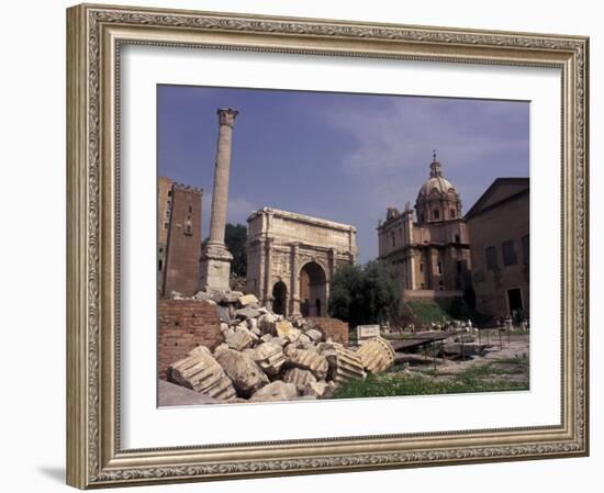 Arch of Septimius Severus, Rome, Italy-Connie Ricca-Framed Photographic Print