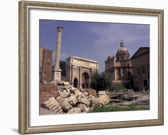 Arch of Septimius Severus, Rome, Italy-Connie Ricca-Framed Photographic Print