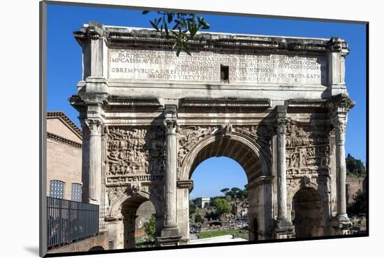 Arch of Septimus Severus, Ancient Roman Forum, Rome, Lazio, Italy-James Emmerson-Mounted Photographic Print