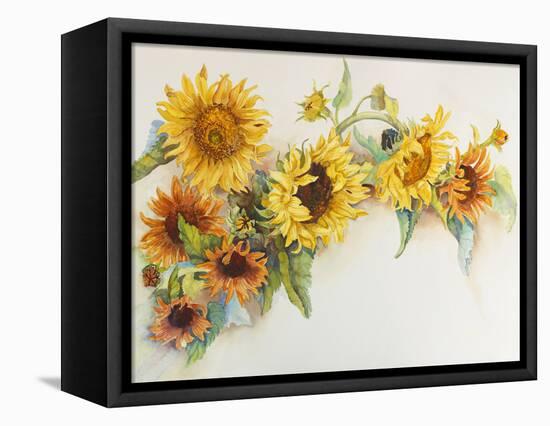 Arch of Sunflowers-Joanne Porter-Framed Premier Image Canvas