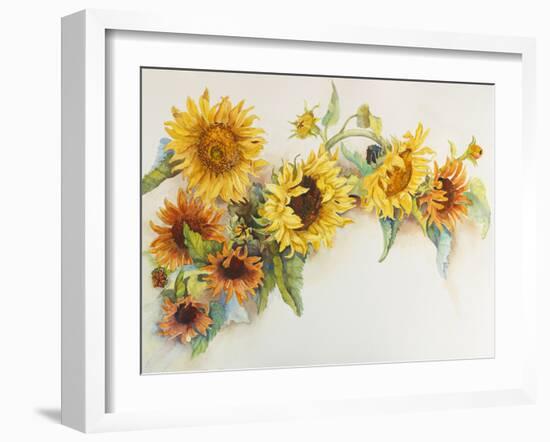 Arch of Sunflowers-Joanne Porter-Framed Giclee Print