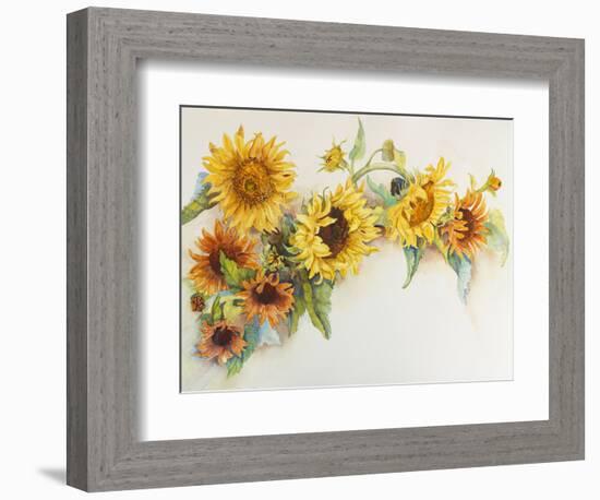 Arch of Sunflowers-Joanne Porter-Framed Giclee Print