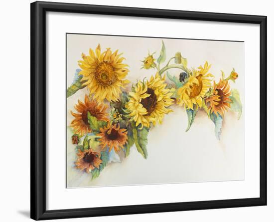 Arch of Sunflowers-Joanne Porter-Framed Giclee Print