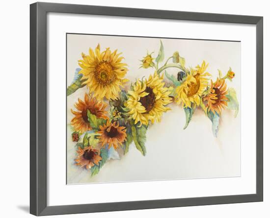 Arch of Sunflowers-Joanne Porter-Framed Giclee Print