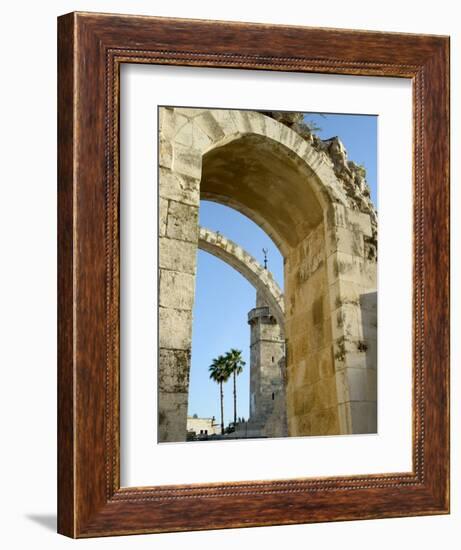 Arch of the Hurva Synagogue, Old Walled City, Jerusalem, Israel, Middle East-Christian Kober-Framed Photographic Print