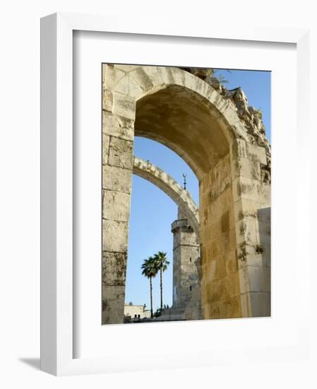 Arch of the Hurva Synagogue, Old Walled City, Jerusalem, Israel, Middle East-Christian Kober-Framed Photographic Print