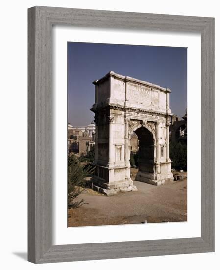 Arch of Titus, Commemorating Capture of Jerusalem in 70 AD, Rome, Lazio, Italy-Walter Rawlings-Framed Photographic Print