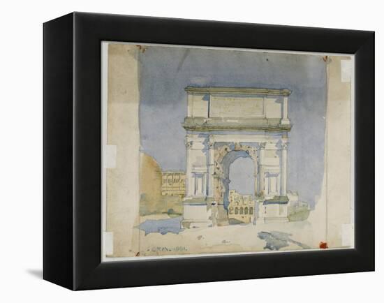 Arch of Titus, Rome, 1891-Charles Rennie Mackintosh-Framed Premier Image Canvas