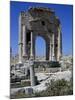 Arch of Trajan Dedicated in 116 Ad at Ruins of Ancient Town of Mactaris-null-Mounted Giclee Print